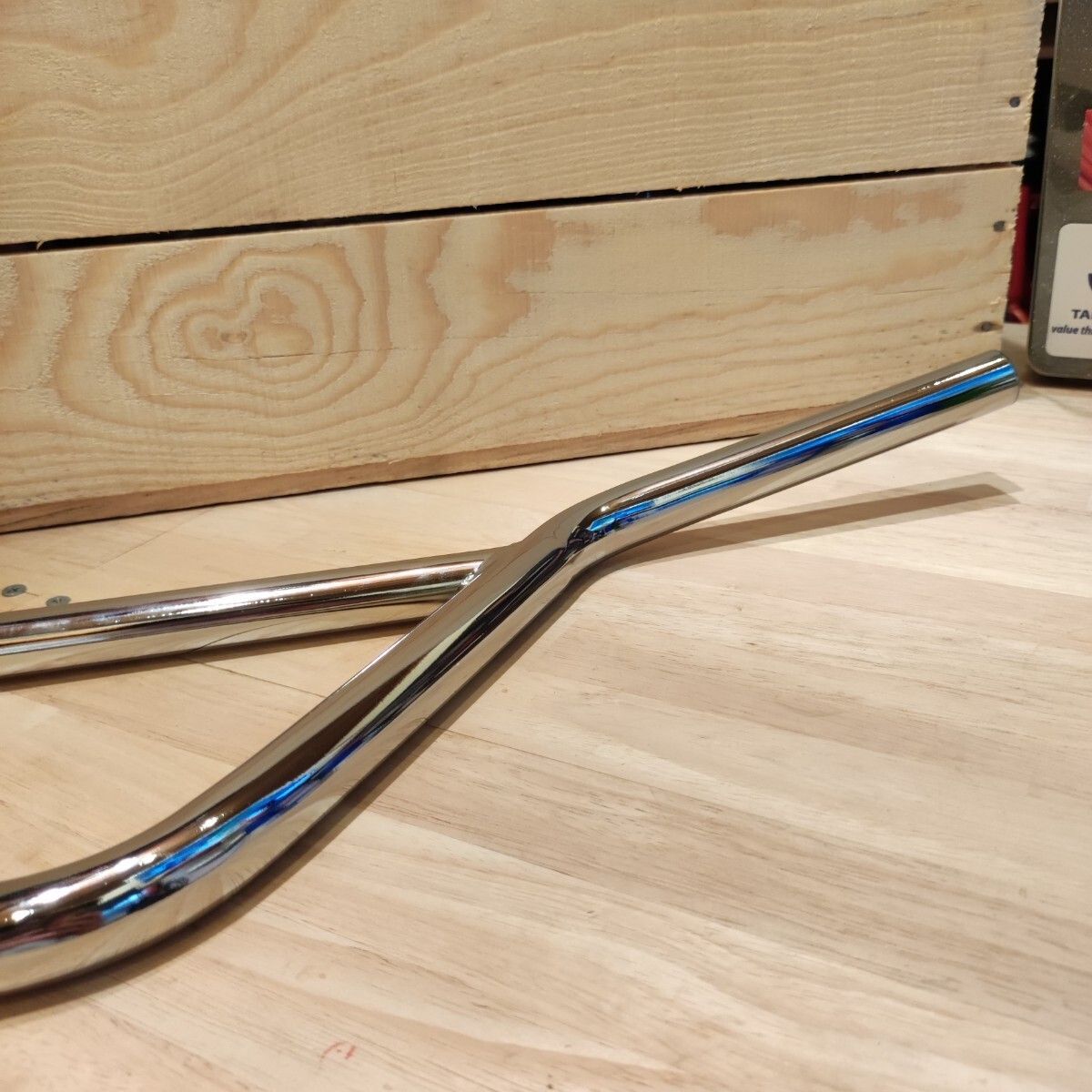 【新品】クルーザーバー クランカーバー クローム BMXやクロモリMTBに！ 新品！】クルーザーバー クランカーバー クローム BMXやクロモリ
