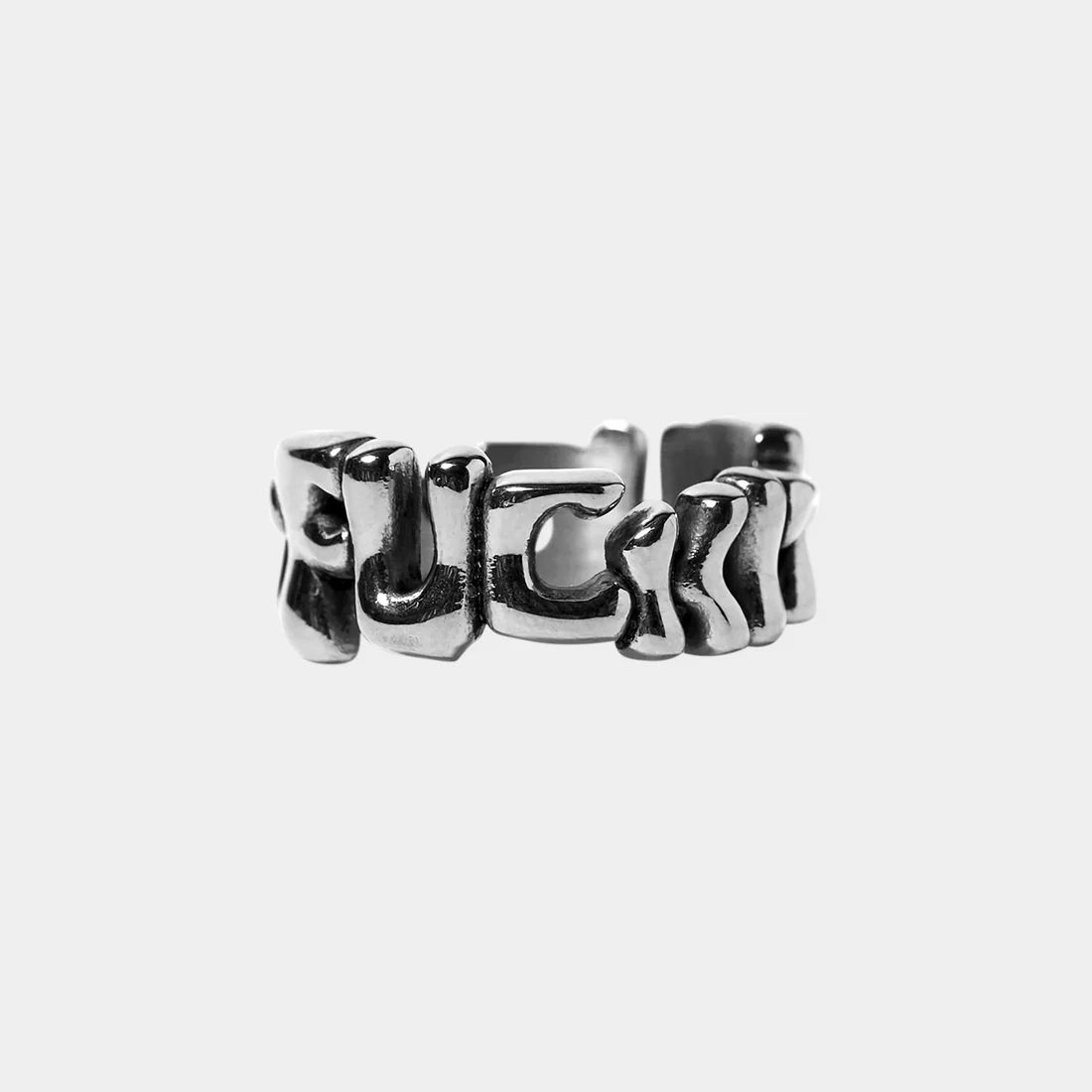 HUF FUCK IT WARPED RING SILVER Mサイズ ¥13200 ＋ 送料¥550 - メルカリ