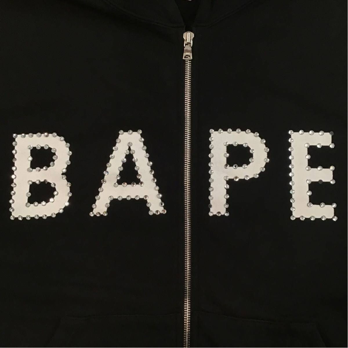 スワロフスキー スウェット パーカー ベスト Mサイズ a bathing ape 