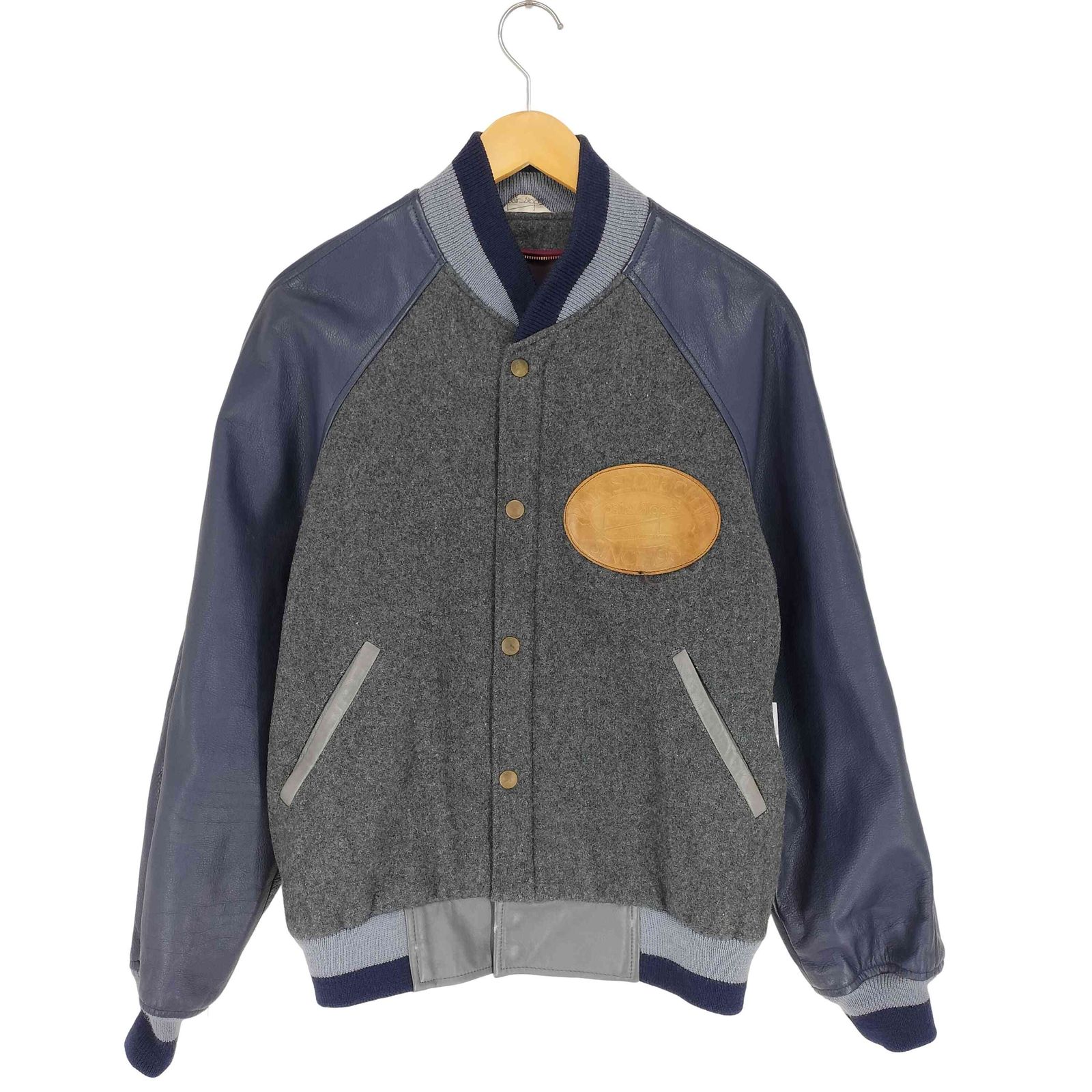 USED古着(ユーズドフルギ) PAIR SLOPE レザー切替 スタジアムジャケット メンズ JPN：M 【中古】【ブランド古着バズストア】 ユーズドフルギ USED古着 PAIR SLOPE レザー切替 スタジアムジャケット