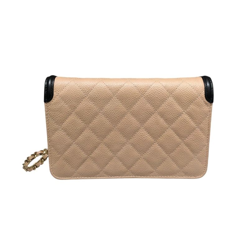 CHANEL CCフィグリーチェーンウォレット