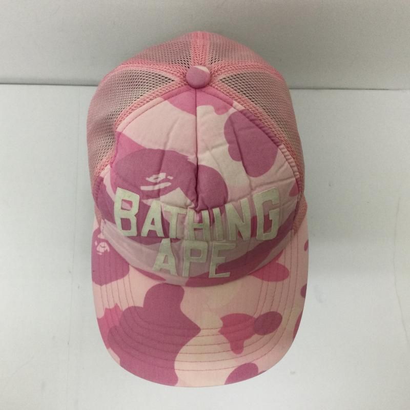 初期 A BATHING APE ロゴ メッシュキャップ カラーカモ 新迷彩 