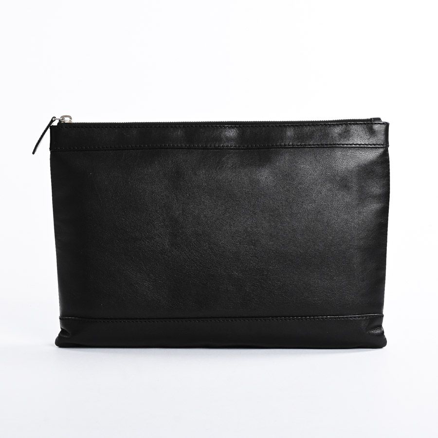 BALENCIAGA バレンシアガ クラッチバッグ ネイビークリップM