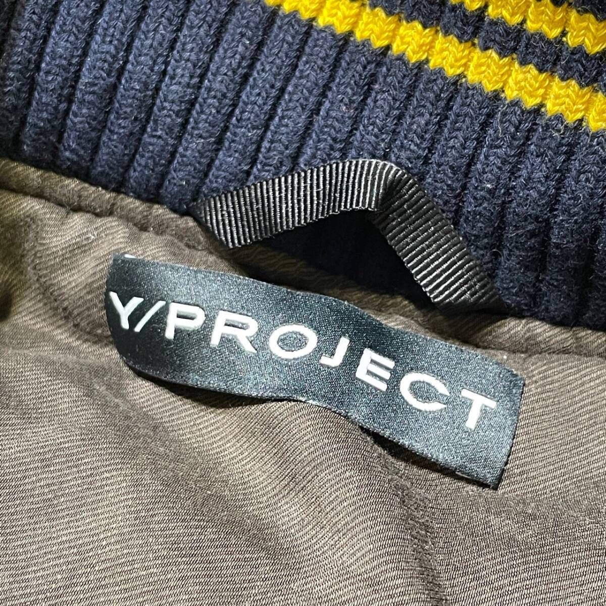 ジャケット・アウター y/project 21AW DOUBLE STRIPE BOMBER Y/Project Black & Brown Double Stripe Bomber Jacket Y/Project