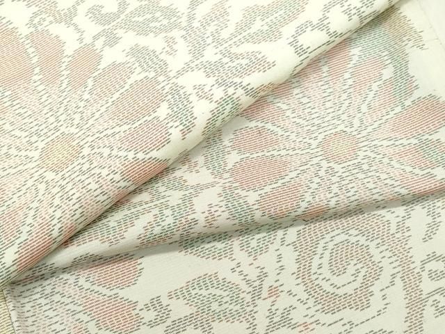 平和屋着物○本場大島紬 白大島 花唐草文 正絹 逸品 CAAR8064vf - メルカリ