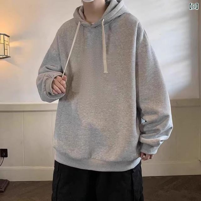 種類19：4XL 36/D：ライトグレー 秋冬 コーデ メンズ  服 シンプル ファッション オシャレ 大人 かっこいい 大きいサイズ ストリート 紳士服  ヴィンテージ フード付き スウェット シャツ ベル