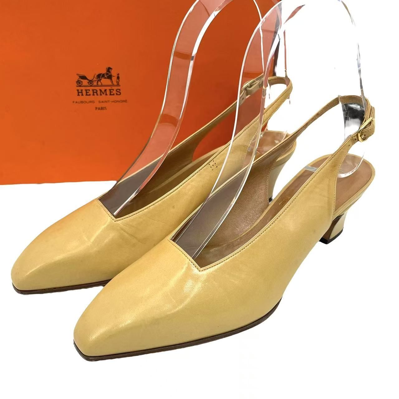 エルメス ジャッキー 50 スリングバックパンプス レザー Jackie 50 pump | Hermès USA