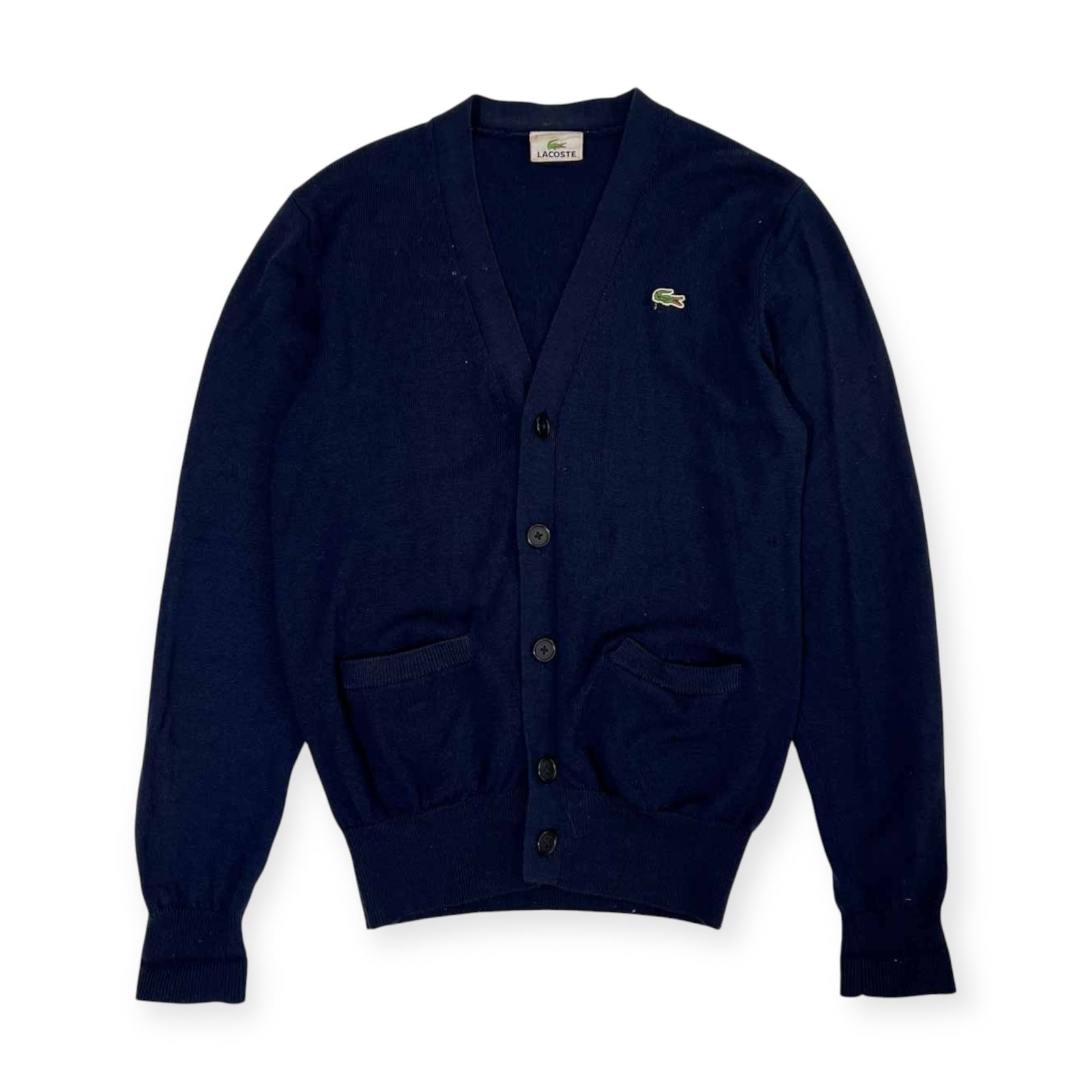 LACOSTE ラコステ ウール 長袖ニット カーディガン  2/ネイビー メンズ ファブリカ