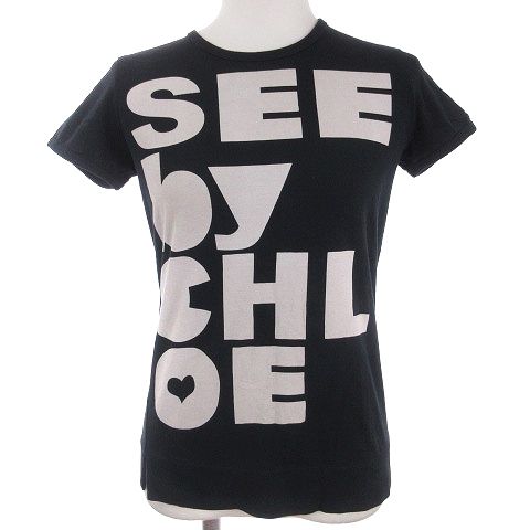 シーバイクロエ SEE BY CHLOE カットソー Tシャツ 半袖 ビッグプリント