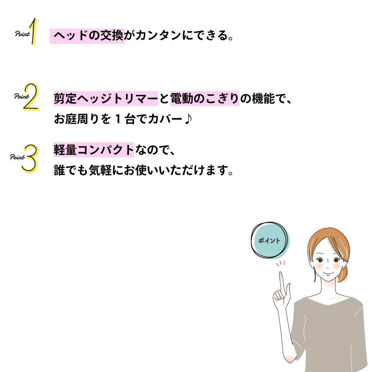 Sランク ヘッジトリマー 高枝電動のこぎり 合体セット YARD FORCE 4WAY枝切りツール 園芸バリカン のこぎり ライト