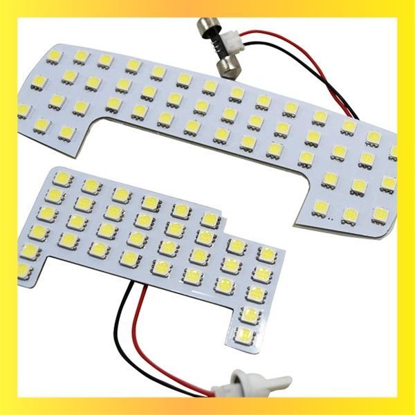 送料無料Color:ホワイト5050chip_Size:前後セット LMMC 新型ジムニー JB64W XC XL 新型ジムニーシエラ JB74W JC JL 新型ワゴンRスマイル (MX91S MX81S) LED ルームランプ 室内灯 ホワイト or