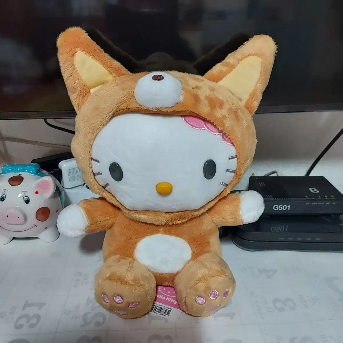 Sanrio(サンリオ) ハローキティ フェネックフォックス ぬいぐるみ 耳まで 30 について (送料無料)