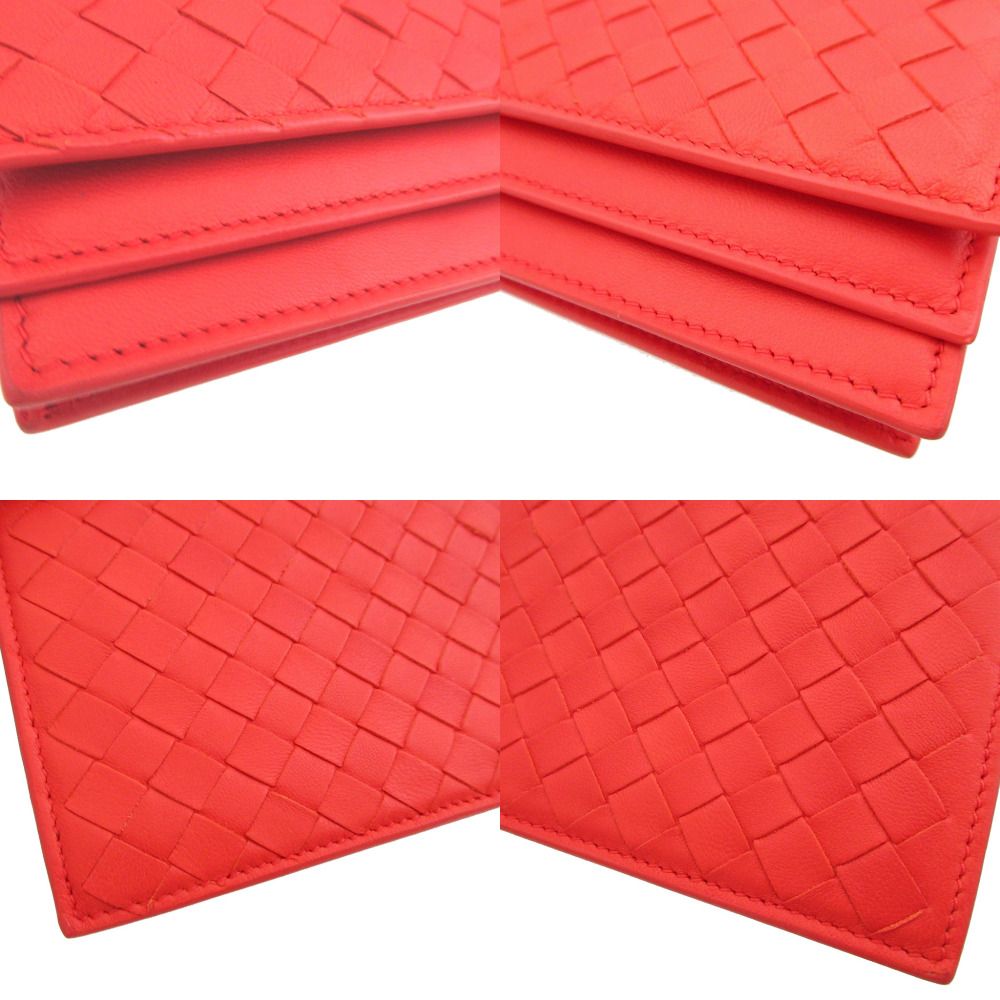 赤 2つ折り長財布
