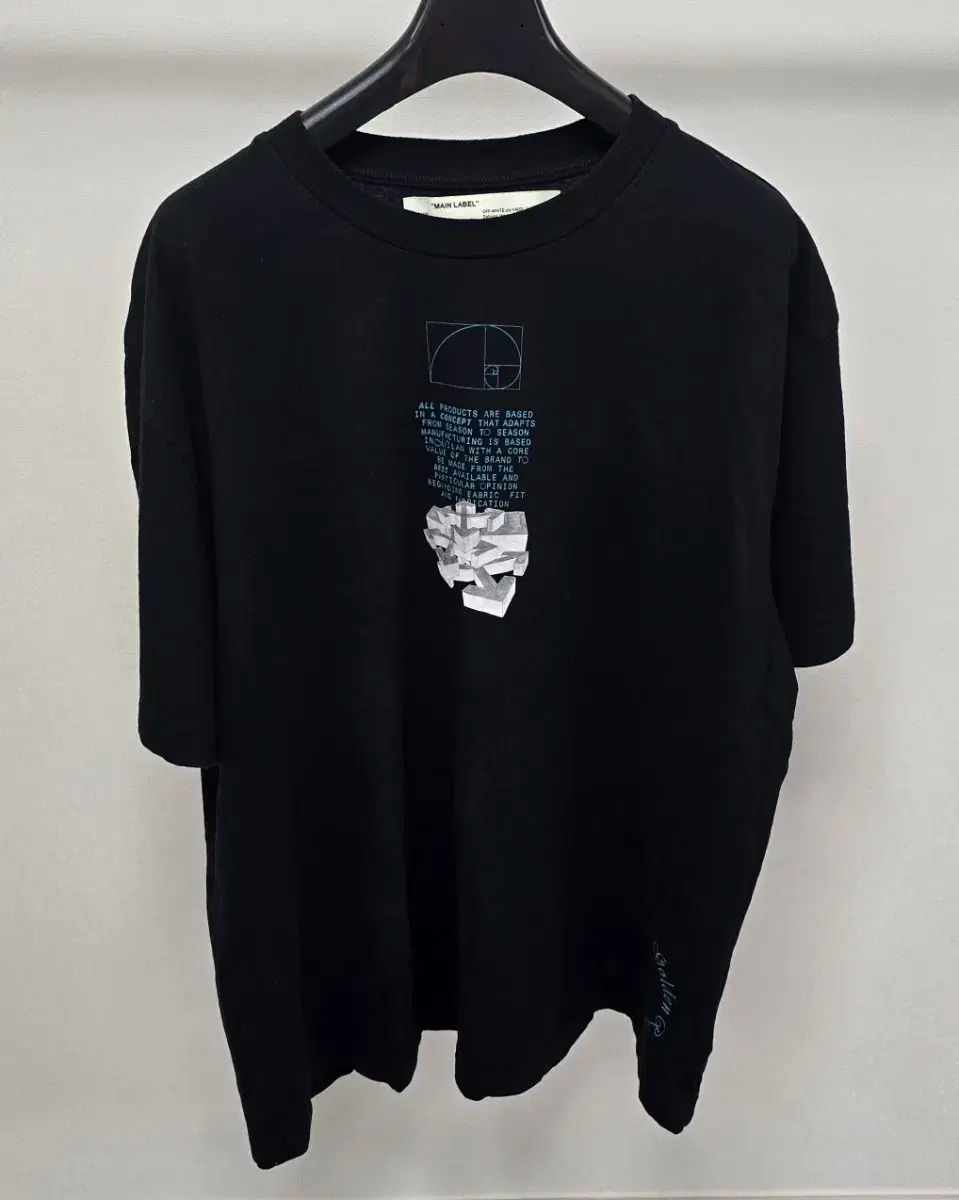 オフホワイト ドリッピング アロー 半袖 Tシャツ Lサイズ 110 115