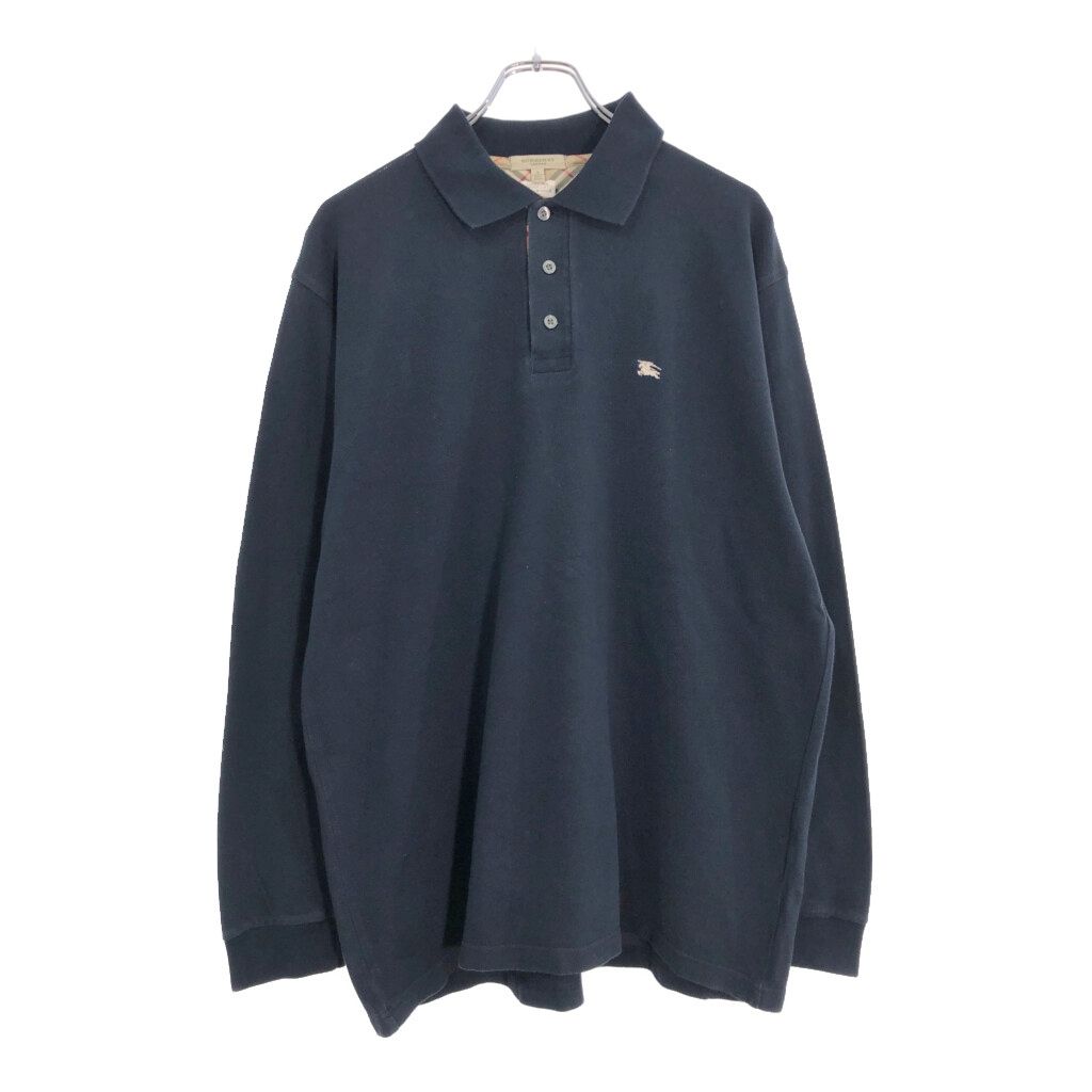 BURBERRY バーバリー ニットポロシャツ ブラック(メンズ L)中古 古着