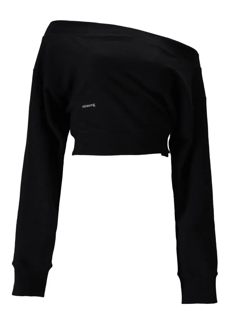 ミン ア ソング OFF SHOULDER SWEATER ー BLACK