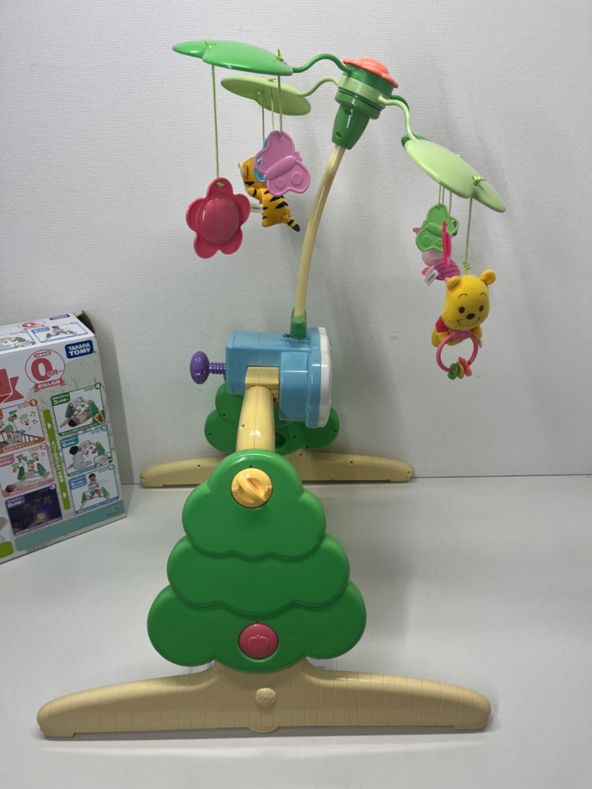 【動作確認済】ディズニーくまのプーさんえらべる回転6WAYジムにへんしんメリー えらべる回転 6WAYジムにへんしんメリー プラス くまのプー