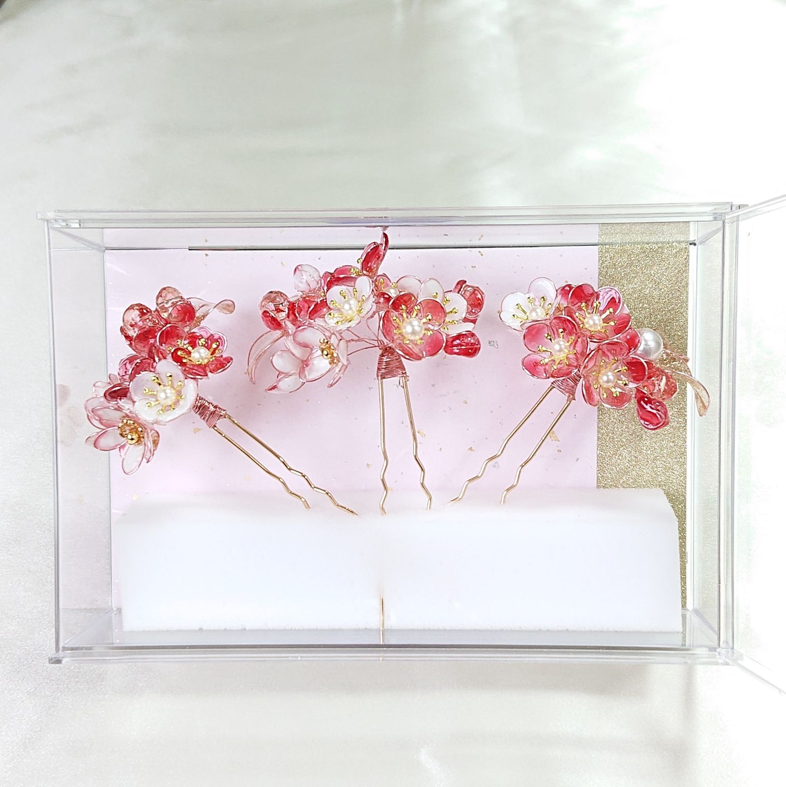 お正月飾り 門松 白 ホワイト ゴールド モダン門松 ハンドメイド 大