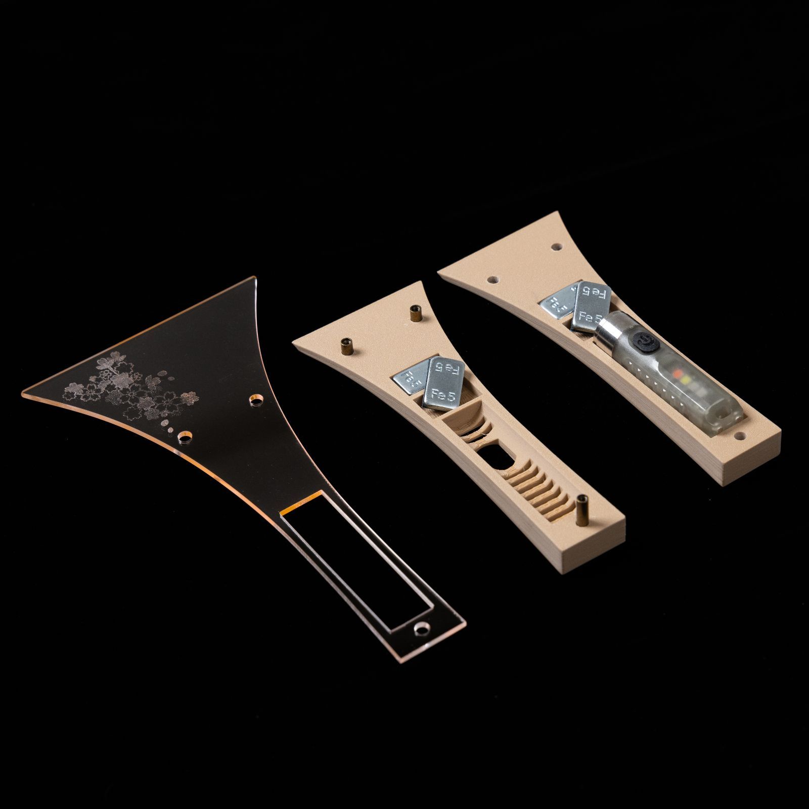 リニューアルデザイン！ LED内蔵アクリル津軽三味線撥（バランス変更