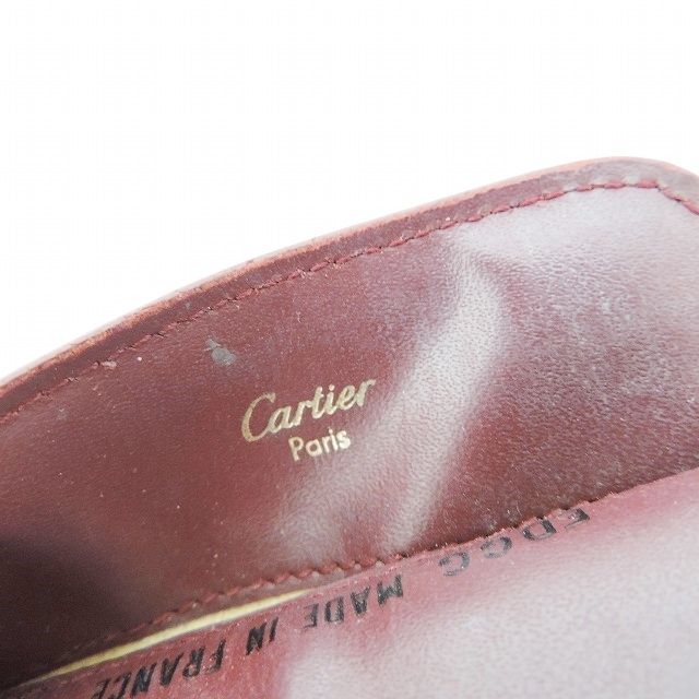 Cartier(カルティエ) メガネケース マストライン ボルドー レザー - メルカリ