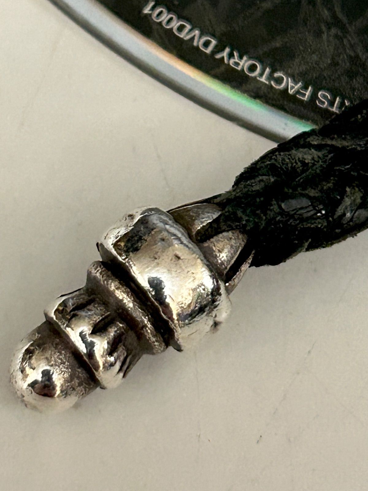 クロムハーツグロメットパーツ付レザーウォレット用ユーズドCANPANAボロチップ