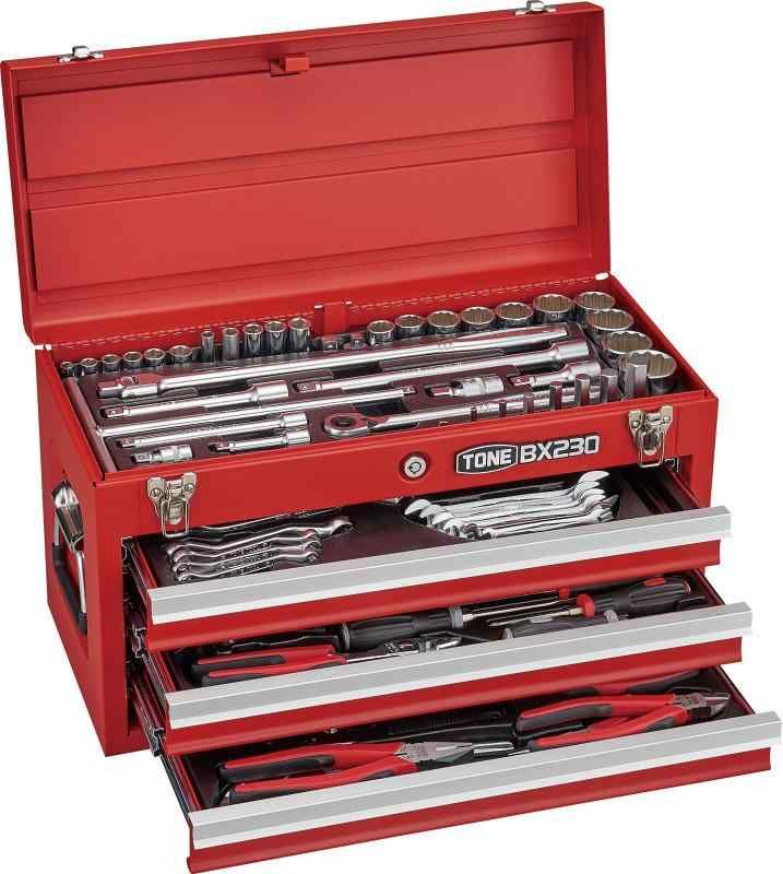 トネ TONE ツールセット TSX950 差込角9.5-amp-12.7mm 3|8-quot--amp-1|2-quot- レッド 内容86点