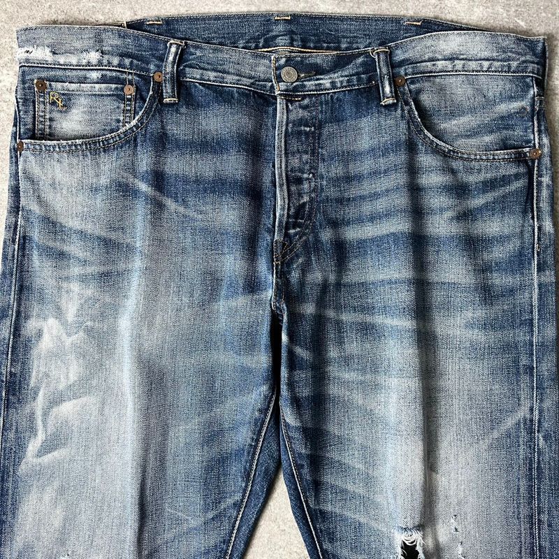 ヴィンテージダメージセルビッチデニムジーンズ CALIFORNIA OUTFITTERS ジーンズ 4D48 セルビッチデニムパンツ