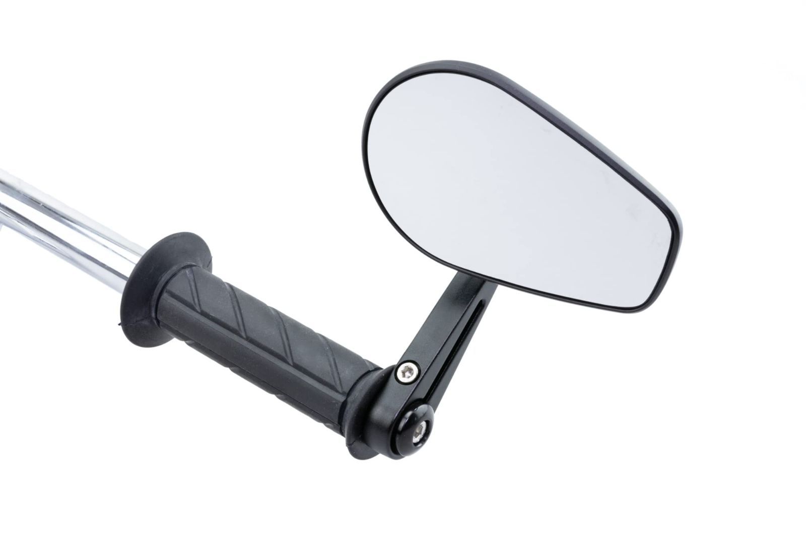 キジマ Kijima バイクパーツ ミラー TECH 11 オーバルエッジ バーエンドマウント アルミ製 左右兼用 ECE認証取得済み 汎用 1本入り ブラック カーボン 203-8094