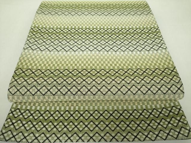 専用帯4654 ●高級 正絹 平安業平菱 六通 袋帯 平和屋-こころ店□六通柄袋帯 花菱文 金糸 正絹 逸品 AAAG8066Asg