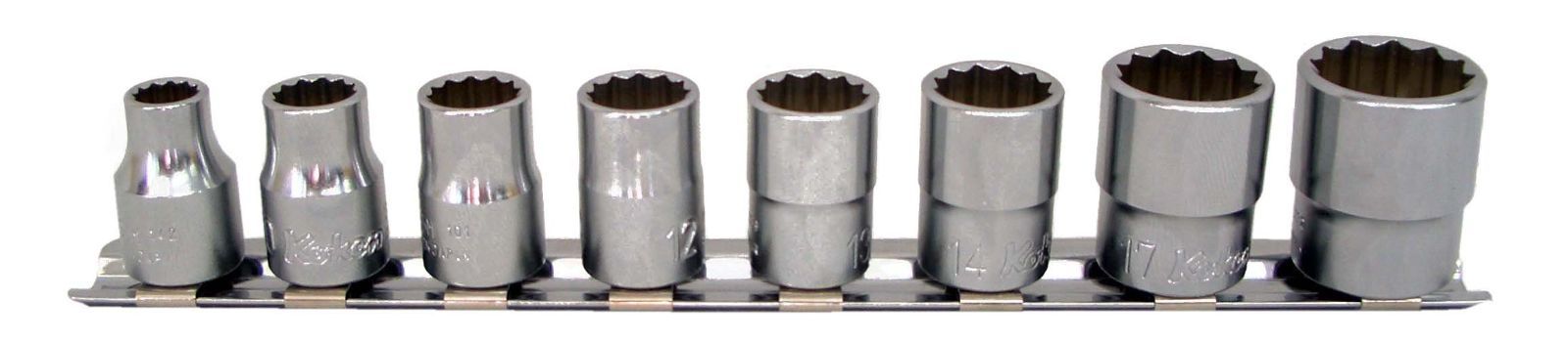 山下工業研究所 コーケン 3|8 9.5mm SQ. 12角ソケットレールセット 8ヶ組 RS3405M|8