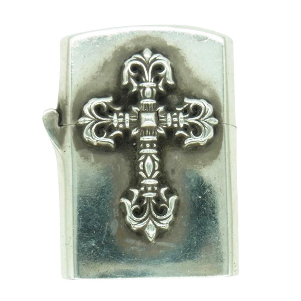 CHROME HEARTS クロムハーツ 原本無 FILIGREE ZIPPO LIGHTER フィリグリークロス ジッポ ライター シルバー系