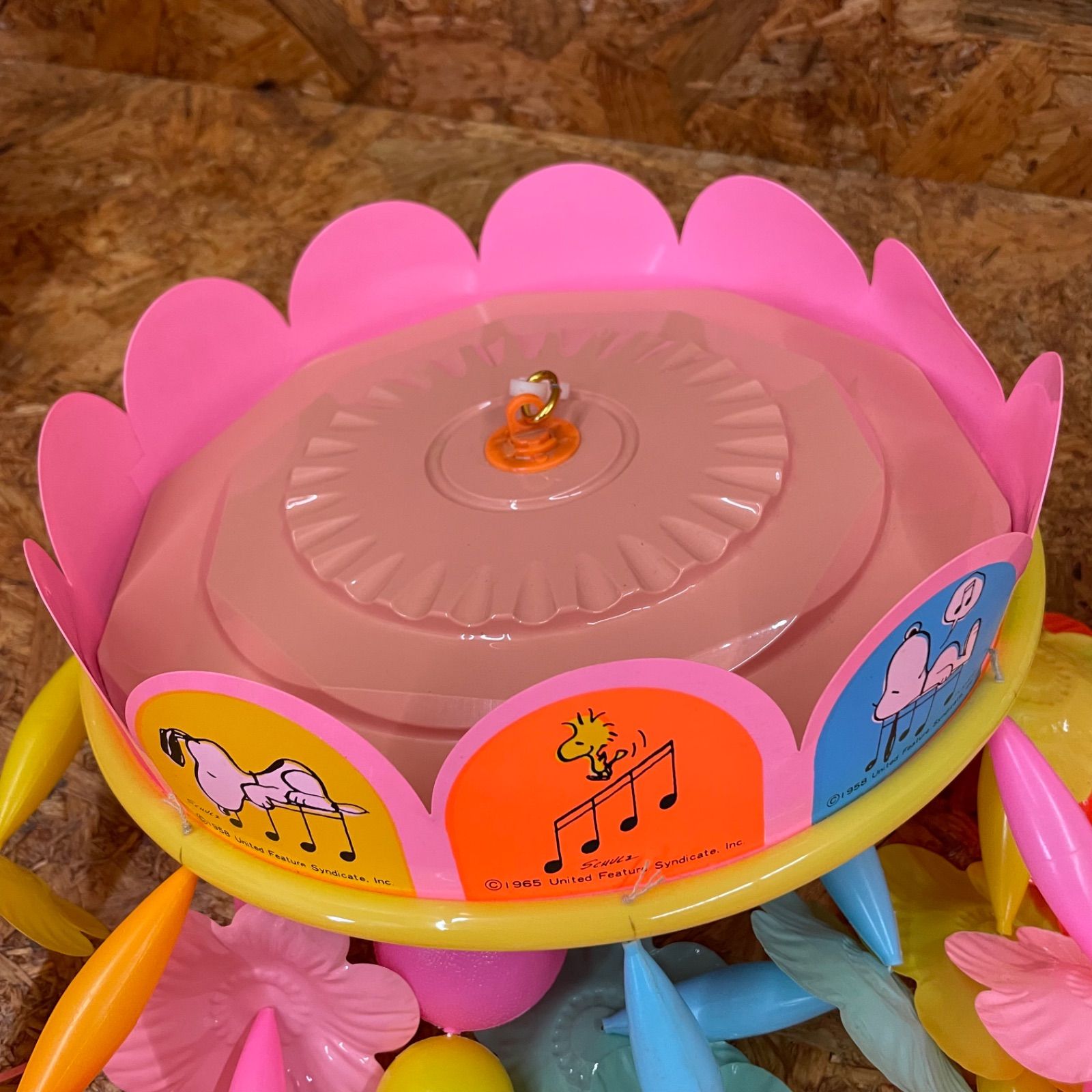昭和レトロ スヌーピー 電池で廻る ワンタッチメリー 当時物 SNOOPY