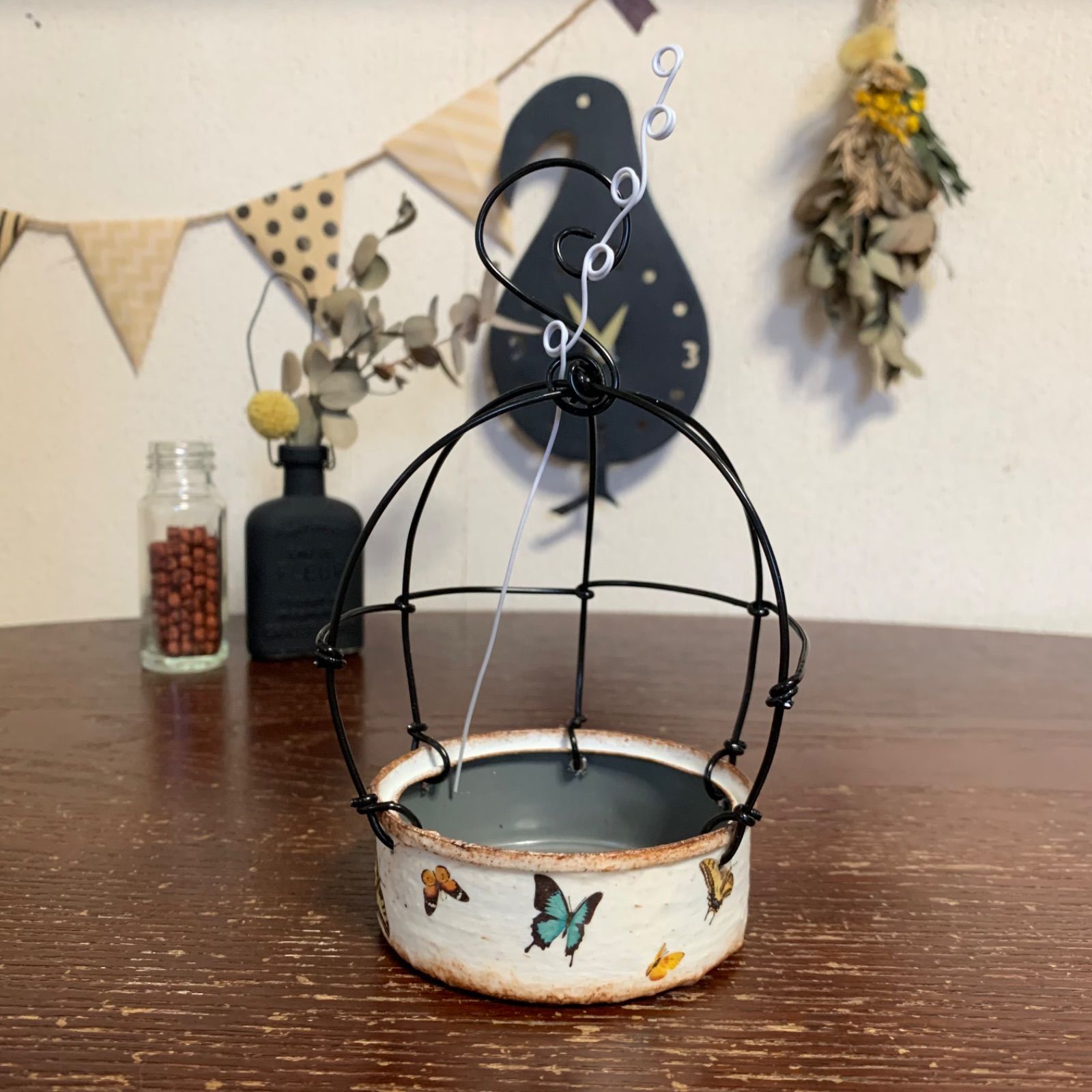KORIE.　悪ガキニャン子リメ缶、リメイク缶、リメ缶バック、リメ鉢 リメ缶 リメイク缶 アルミ缶350ml缶 2個② リメイク鉢リメ鉢