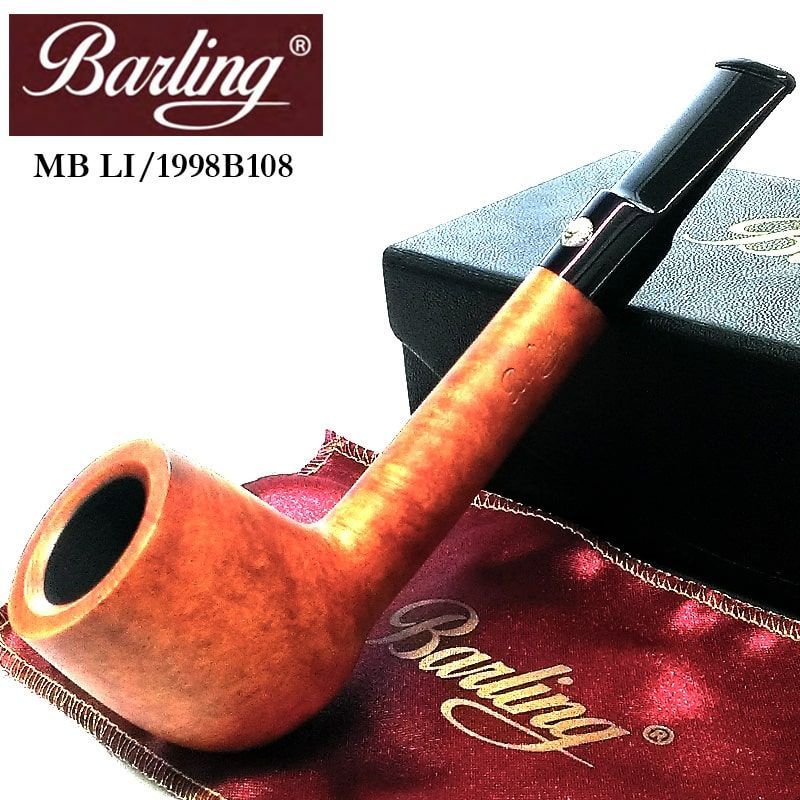 パイプ バーリング メリルボーン ブラウン スムース仕上げ 9mm スターリングシルバー 喫煙具 本体 純銀 ライオン タバコ Barling MARYLEBONE 天然木 BA MB LI 1814 メンズ おしゃれ かっこいい ギフト プレゼント