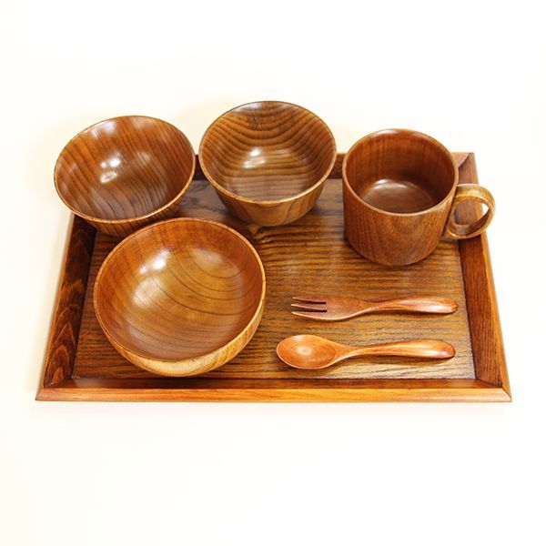 こども食器セット 木製 7点セット 漆塗り キッズ 子供食器セット お盆 汁椀 飯椀 お椀 スプーン フォーク カップ ベビー 子ども用 誕生日 ギフト 出産祝い 離乳食食器 お食い初めセット プレゼント 男の子 女の子 STEELWINDOWSANDDOORS_COM