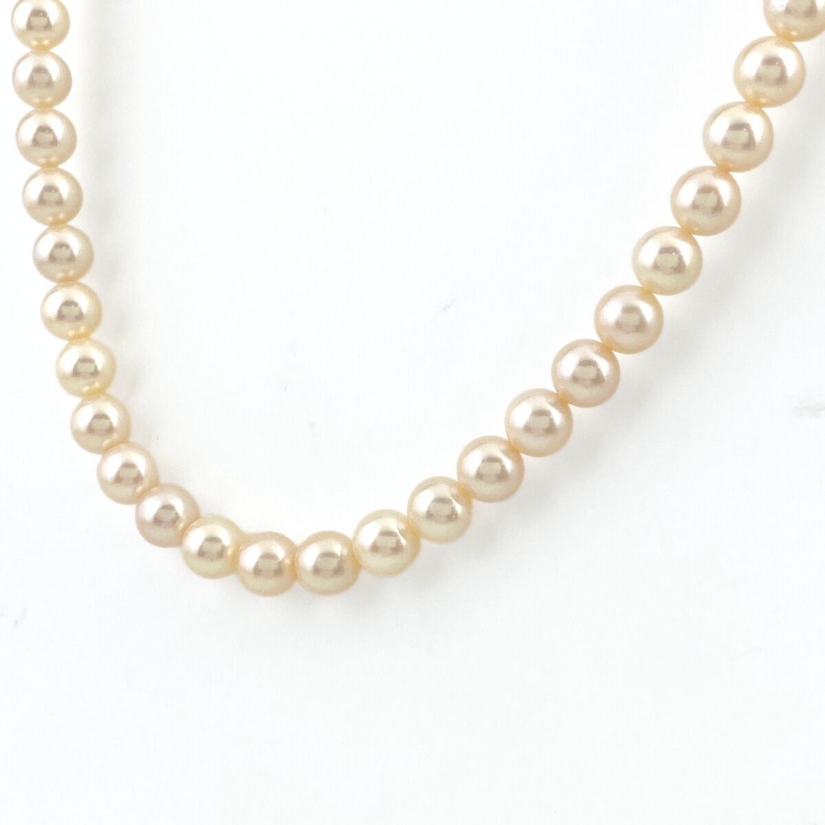 ミキモト MIKIMOTO パール デザインネックレス YG イエローゴールド 真珠 ネックレス K14 パール レディース