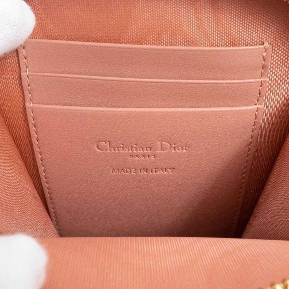 クリスチャン ディオール カナージュ フォンホルダー ラムスキン イーサリアルピンク レディディオール Christian Dior