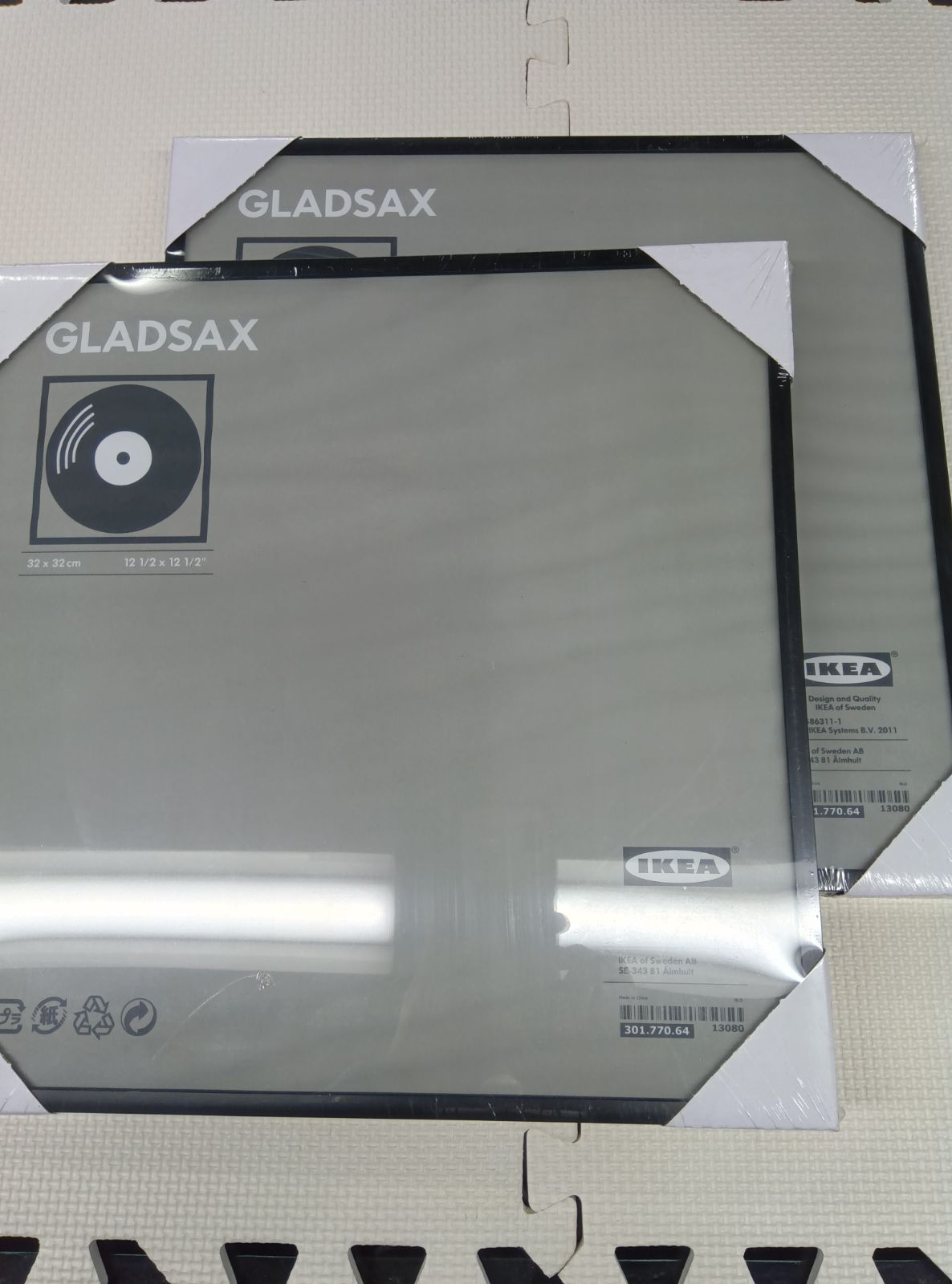 新品未開封 2個、中古品1個セットIKEA GLADSAX レコードフレーム - その他