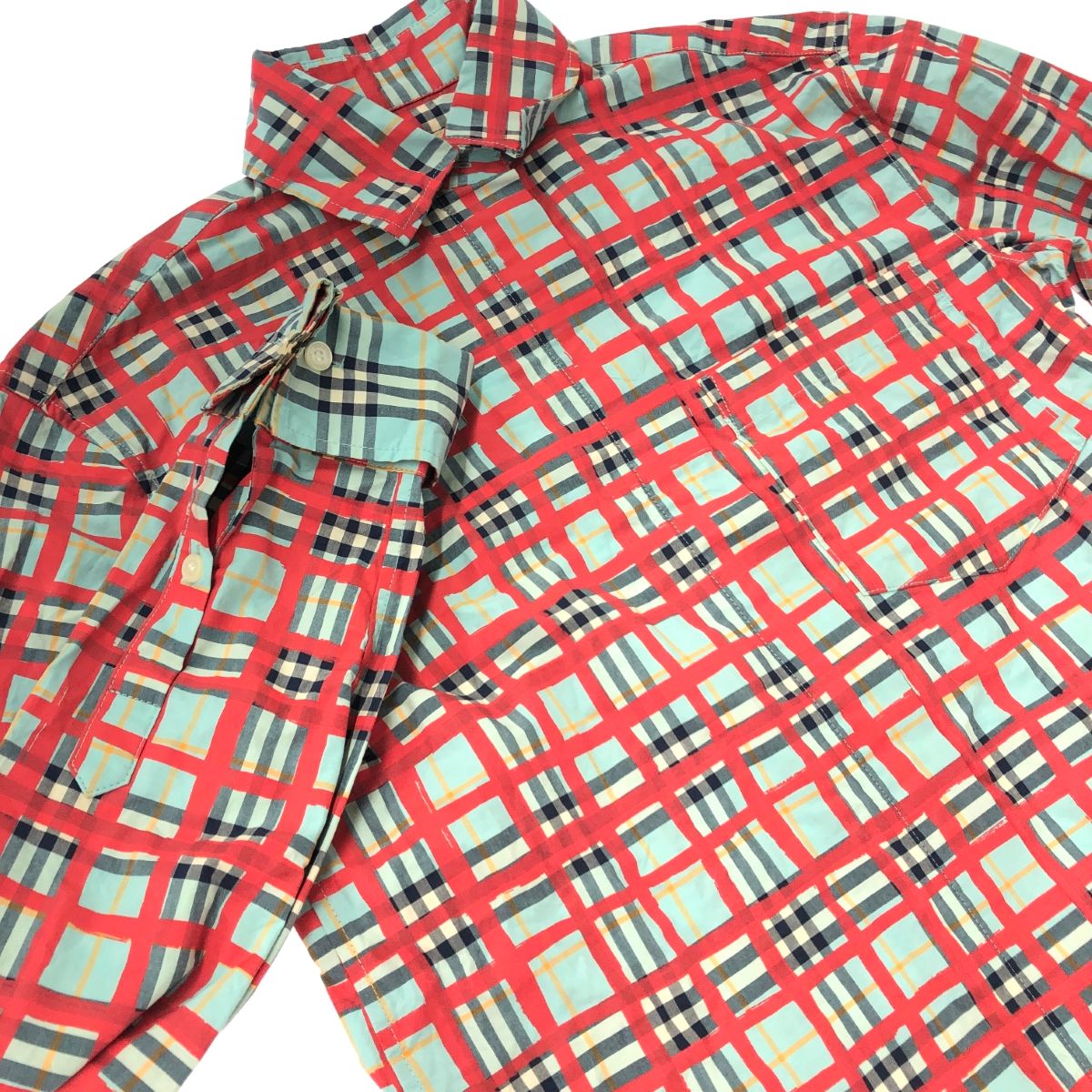BURBERRY LONDON バーバリーロンドン チェックペイントシャツ サイズ:UK4 チェック柄    マルチカラー レディース / 240001156109 BURBERRY LONDON バーバリーロンドン チェックペイントシャツ サイズ
