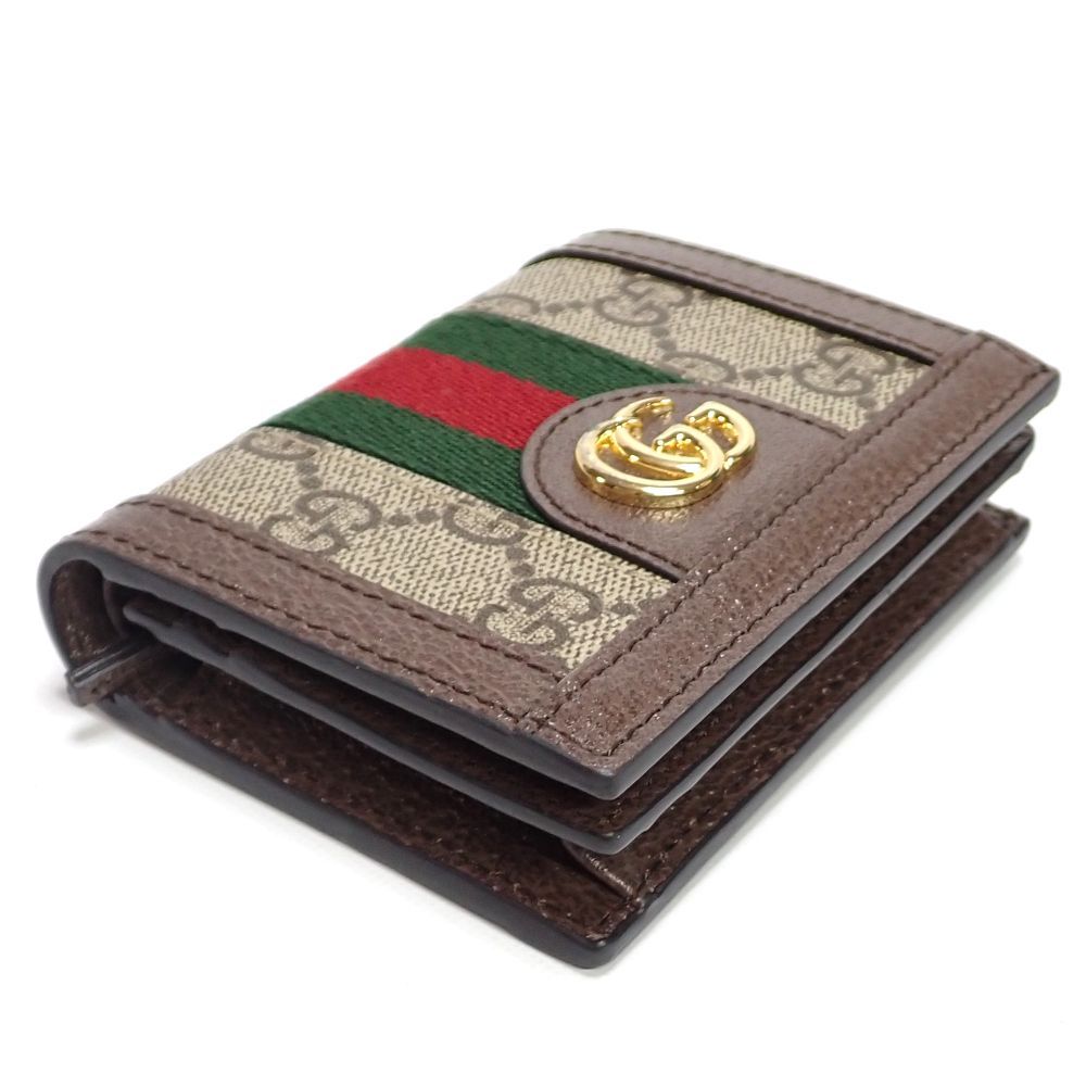 GUCCI】 グッチ オフディア GGカードケース コイン＆紙幣入れ付き 