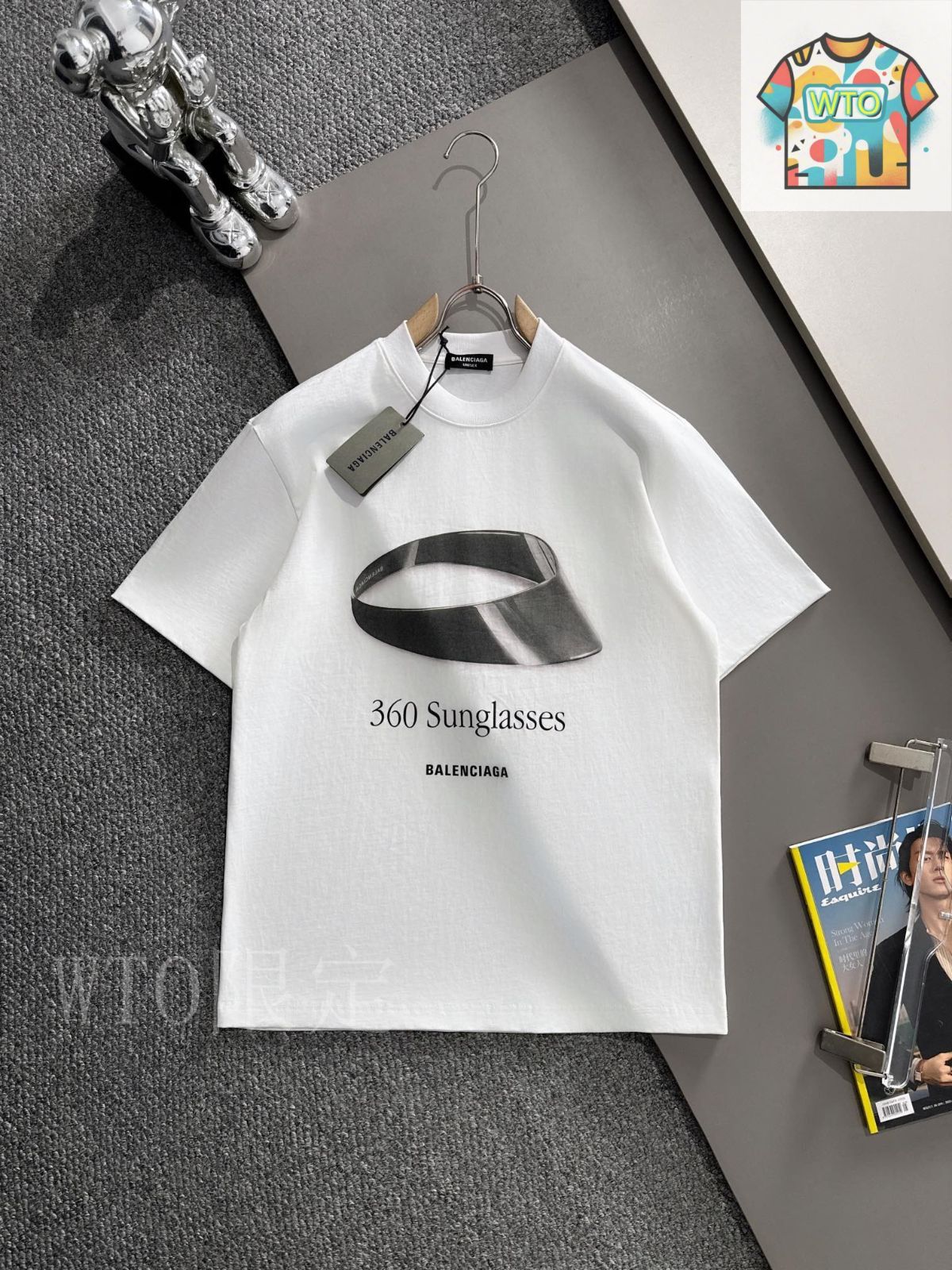 今日WTO】Balenciaga 2025SS Sun Cap Logo T-shirt-TS28 - メルカリ