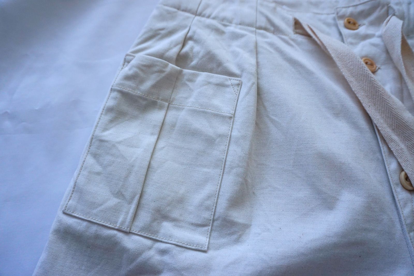 COHERENCE コヒーレンス SELVEDGE YACHT CANVAS SARRAU TINO Fatigue Short Trousers  ファティーグショートトラウザーズ - メルカリ