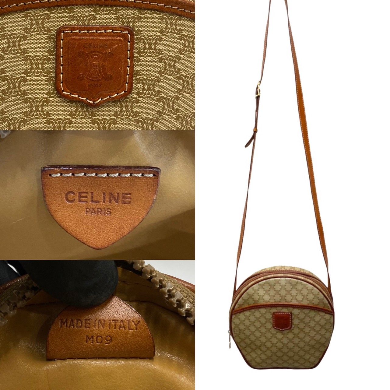 極 美品 CELINE セリーヌ ヴィンテージ マカダム ブラゾン トリオンフ