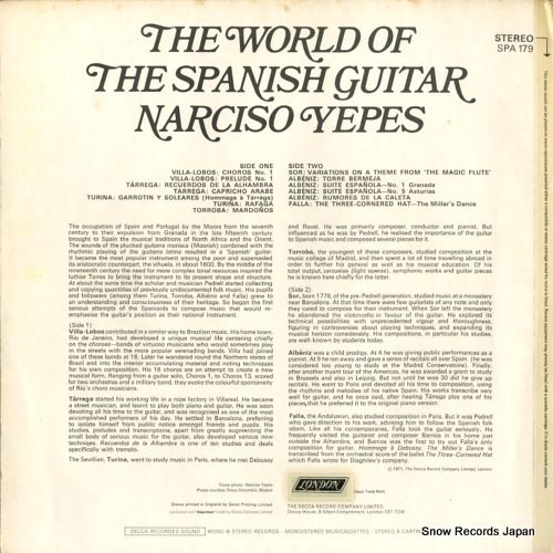 レコード】ナルシソ・イエペス ナルシソ・イエペス・ギター