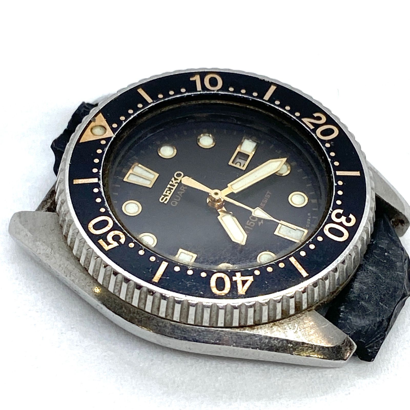 SEIKO セイコー ダイバー 2625-0010 クオーツ 黒文字盤 ベルトなし【ジャンク品】