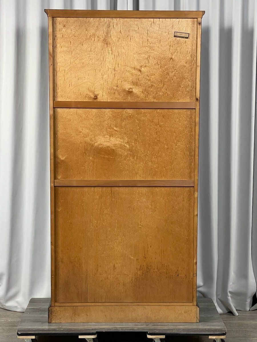 GS26 北海道民芸 家具 樺材 飾り棚 本棚 ガラス キャビネット/T6 i-img1200x800-