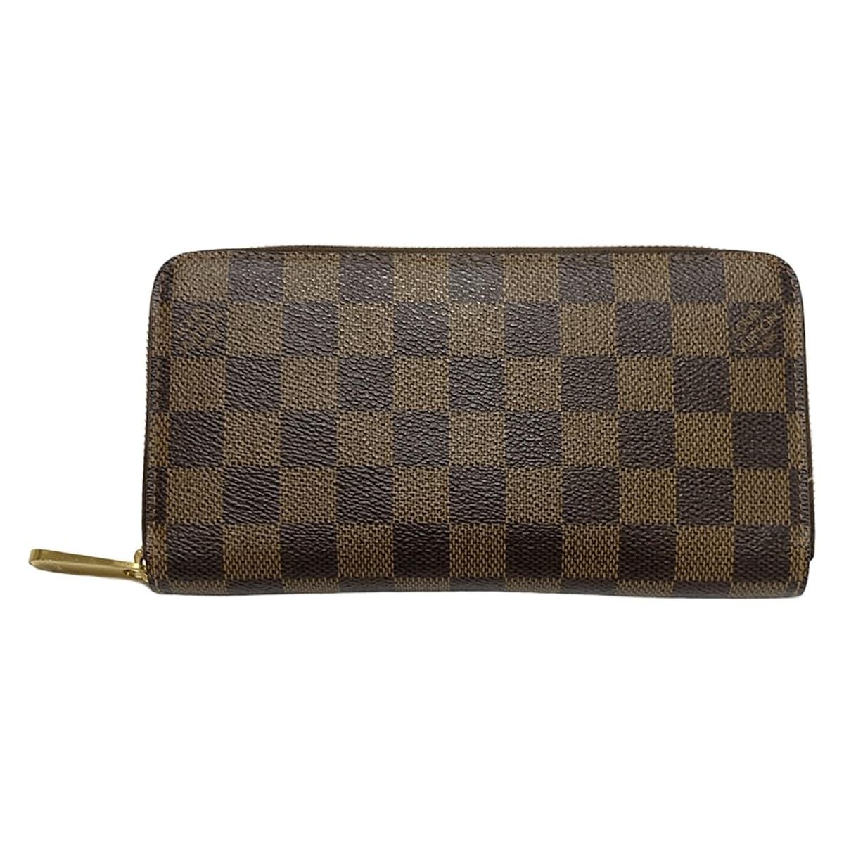 LOUIS VUITTON ルイヴィトン 長財布 ダミエ ジッピーウォレット N60015 エベヌ