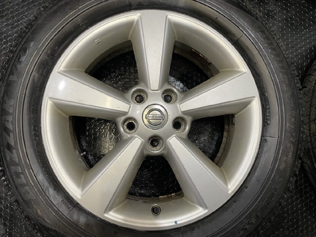 【BS BLIZZAK VRX 215/60R17】スタッドレス【日産 デュアリス 純正ホイール 17インチ 6.5J5HPCD114.3+40】バリ溝 ジューク流用可　(TF990)クレジットカード QRコード決済可能 BS BLIZZAK VRX 215/60R17】スタッドレス【日産 デュアリス 純正