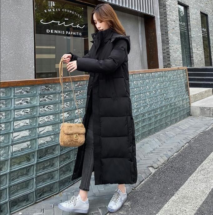 再入荷！ フード コート 中綿ブルゾン ロング ブラック Remind me and forever/フード中綿ブルゾン｜NICE CLAUP/OLIVE