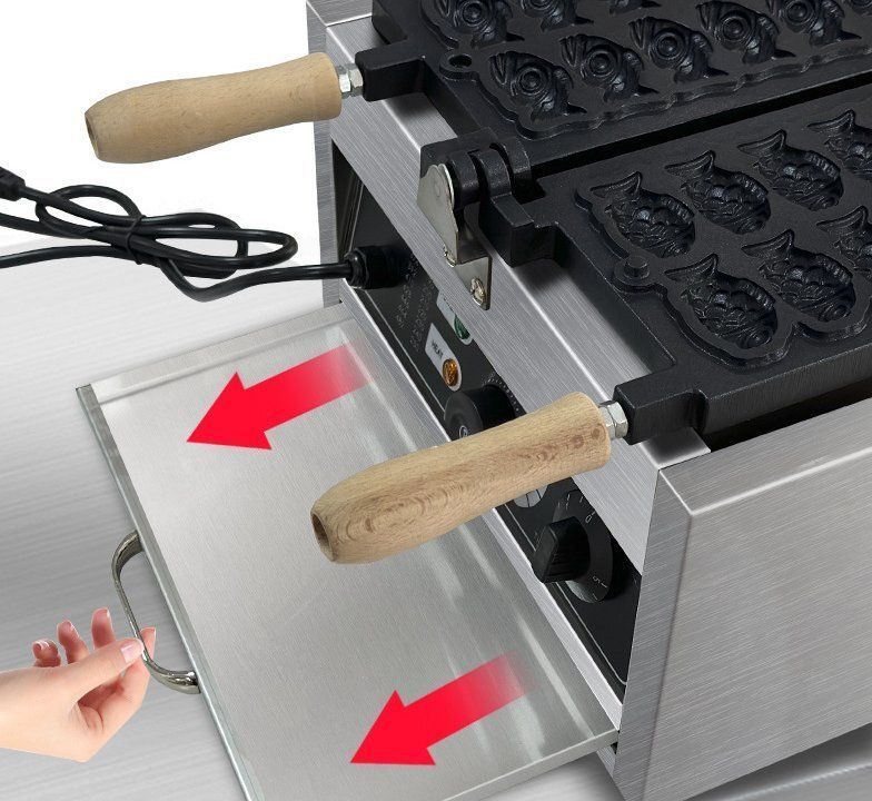 業務用14穴ミニたい焼き机電ホットちくわ製作設備両面膨化机加熱 WWW_KANDAIZUMI_COM